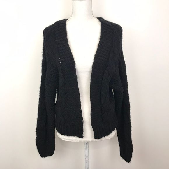 NWT Kirious Open Front Cable Knit Cardigan Sweater - Picture 2 of 11